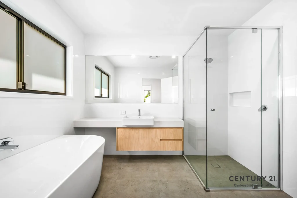 Bathroom Margaret home design, custom new home build by Walkom Constructions